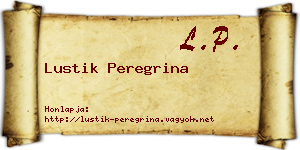 Lustik Peregrina névjegykártya
